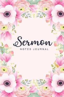 Book cover for Sermon Notes Journal