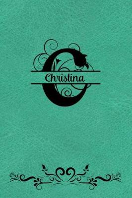 Book cover for Split Letter Personalized Name Journal - Christina