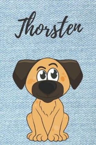 Cover of Thorsten personalisiertes Notizbuch Hunde / Buch / Malbuch / Kritzelbuch / Tagebuch / Journal / DIN A5 / Geschenke