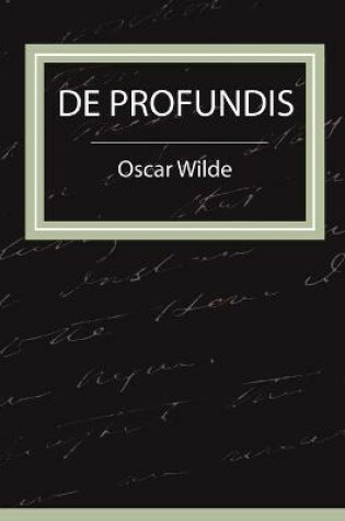 Cover of de Profundis - Oscar Wilde