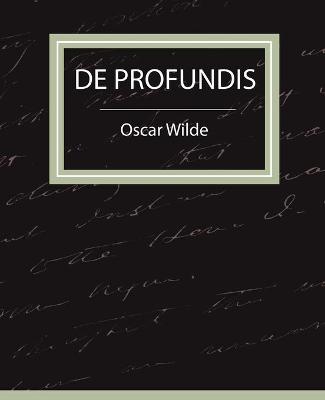Book cover for de Profundis - Oscar Wilde