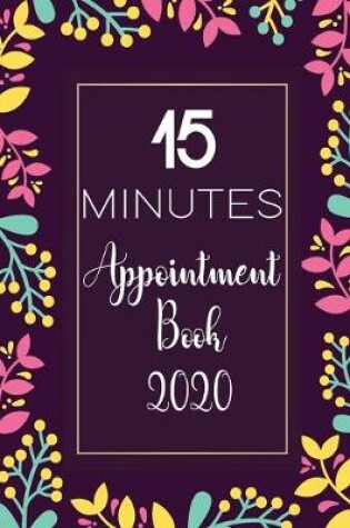 Cover of 15 Minutes Appointment book for 2020