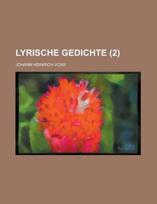 Book cover for Lyrische Gedichte (2 )