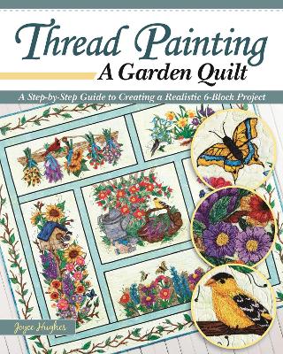 Book cover for Thread Painting a Garden Quilt