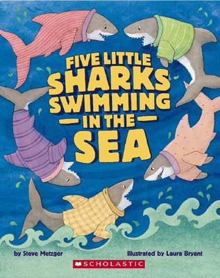 Book cover for Five Little Sharks Swimming in the Sea