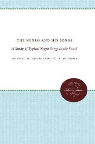 Cover of The Negro and His Songs