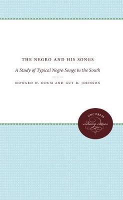 Book cover for The Negro and His Songs