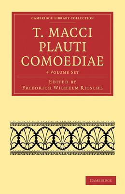 Cover of T. Macci Plauti Comoediae 4 Volume Set