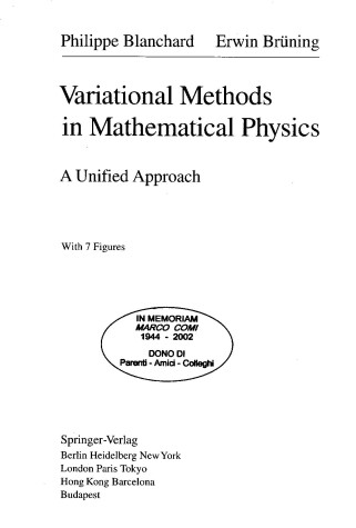 Cover of Variational Methods in Mathematical Physics