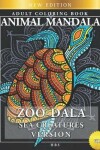 Book cover for Zoo-Dala Sea Creatures Version Vol 9, Animal Mandala, Adult Coloring Book