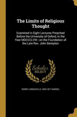 Cover of The Limits of Religious Thought