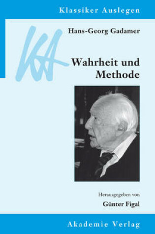 Cover of Hans-Georg Gadamer: Wahrheit Und Methode