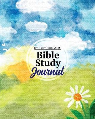 Book cover for My Daily Companion Bible Study Journal 100 Pretty Pages for 3 Months of Scripture Journaling