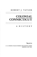 Book cover for Colonial Connecticut - a History