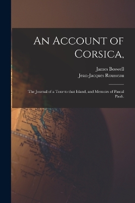 Book cover for An Account of Corsica,