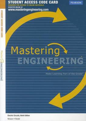 Book cover for Mastering Engineering without Pearson eText -- Access Card --for Electric Circuits