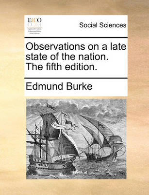 Book cover for Observations on a Late State of the Nation. the Fifth Edition.