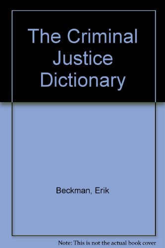 Book cover for The Criminal Justice Dictionary