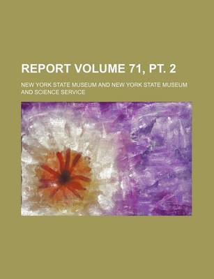 Book cover for Report Volume 71, PT. 2