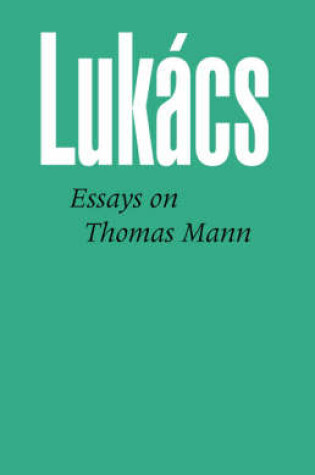 Cover of Essays on Thomas Mann