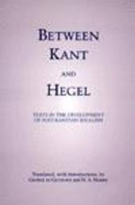 Book cover for Between Kant and Hegel