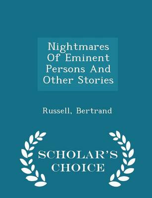 Book cover for Nightmares of Eminent Persons and Other Stories - Scholar's Choice Edition
