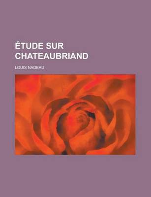 Book cover for Etude Sur Chateaubriand