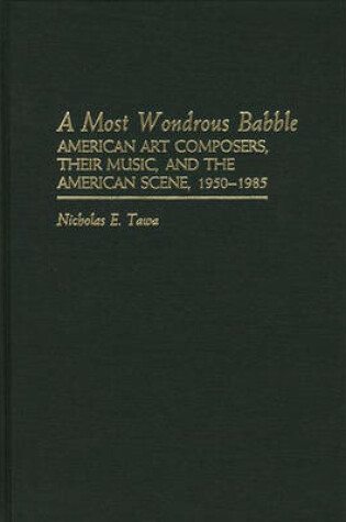 Cover of A Most Wondrous Babble