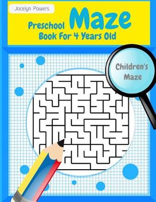 Book cover for Preschool Maze Book For 4 Years Old