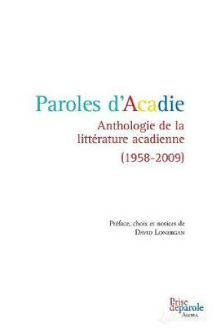 Cover of Paroles d'Acadie