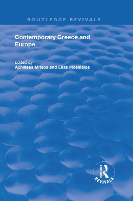 Cover of Contemporary Greece and Europe