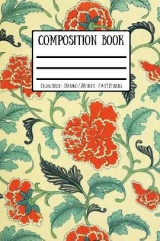 Cover of Victorian Wallpaper Print Composition Book