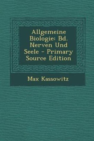 Cover of Allgemeine Biologie