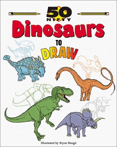 Book cover for 50 Nifty Dinosaurs to Draw