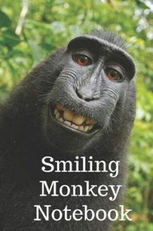 Cover of Smiling Monkey Notebook . Perfect gift for young kids and teenagers that love monkey and nature