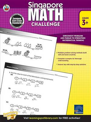 Cover of Singapore Math Challenge, Grades 3 - 5