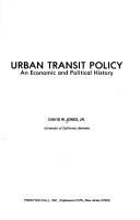 Book cover for Urban Transit Policy