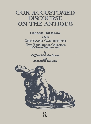 Book cover for Our Accustomed Discourse on the Antique