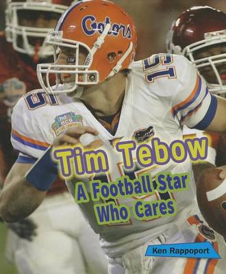 Book cover for Tim Tebow: A Football Star Who Cares