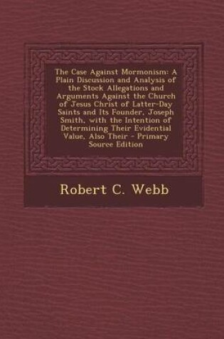 Cover of The Case Against Mormonism