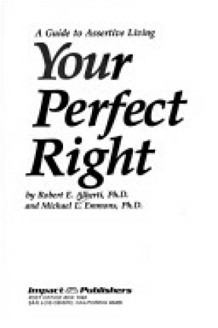 Cover of Your Perfect Right