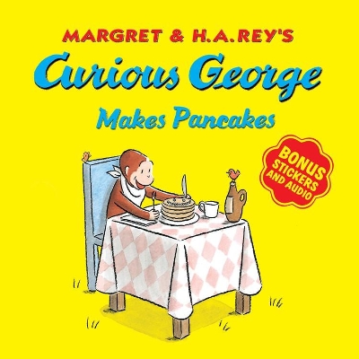 Book cover for Curious George Makes Pancakes (with Bonus Stickers and Audio)