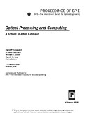 Book cover for Optical Processing and Computing