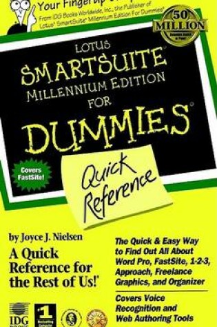 Cover of Smartsuite Millennium Edition for Dummies Quick Reference