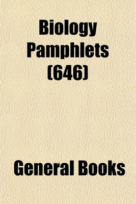 Book cover for Biology Pamphlets (Volume 646)