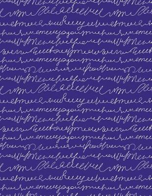 Book cover for My Big Fat Bullet Journal Scribbly Handwriting White on Purple