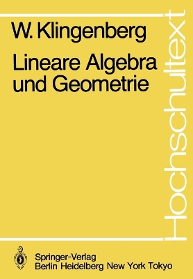 Cover of Lineare Algebra Und Geometrie