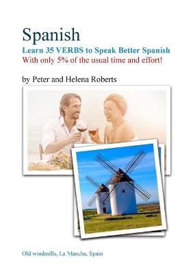 Book cover for SPANISH - Learn 35 VERBS to speak Better Spanish