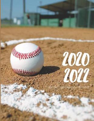 Cover of 2020-2022 Three 3 Year Planner Baseball Game Monthly Calendar Gratitude Agenda Schedule Organizer