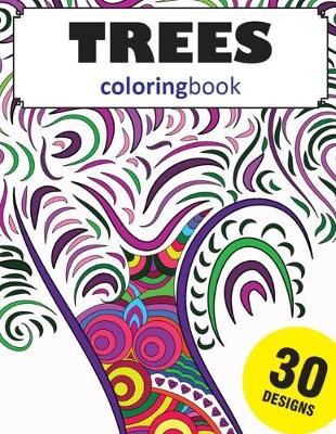 Book cover for Trees Coloring Book